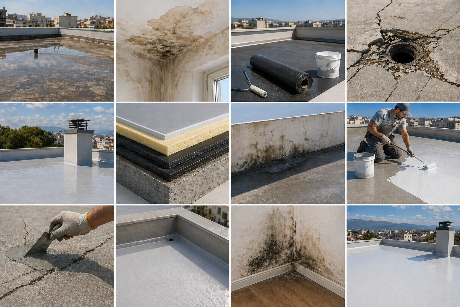 Στεγάνωση Ταράτσας & Υγρασία: Αιτίες, Λύσεις και Συχνά Λάθη